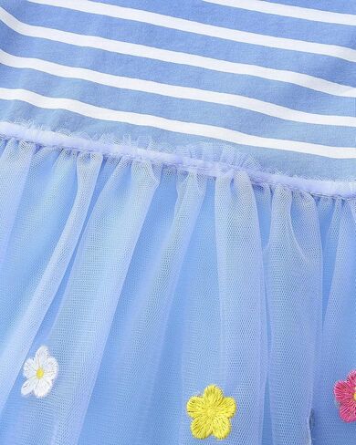 Hongshilian Toddler Girls Cotton Casual Dress Summer Playwear Short Sleeve Shirt Dresses in Kuwait