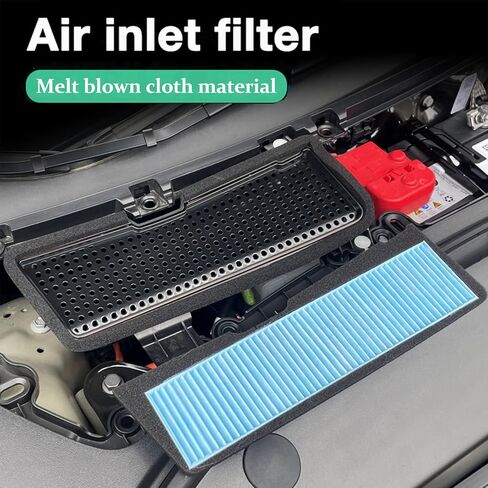 Model 3 Air Intake Filter Grille Cover Air Flow Vent Protection Frame Cover Anti-blocking Air Inlet Grill Cover for 2021 2022 2023 2024 2025 Tesla Model 3 Accessories in Saudi Arabia