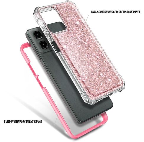 حافظة Moto G Stylus 5G 2024 مع [واقي شاشة مدمج]، حماية لكامل الجسم [تم اختبار السقوط بدرجة ميل 6FT] حافظة مقاومة للصدمات لهاتف Motorola Stylus 2024 5G (رخام خيالي) in Kuwait