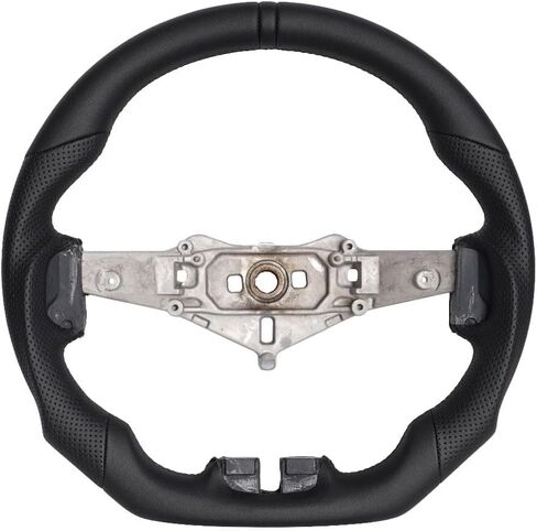 عجلة قيادة جلدية كاملة، عجلة قيادة جلدية مثقبة على شكل حرف D مناسبة لسيارة جيب رانجلر JK 2011-2017 in Kuwait