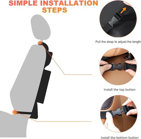 2 PCS Car Backseat Organizer, Heavy Duty Seat Back Storage Bag with Touch Screen Tablet Holder, Waterproof Kick Mats Back Seat Protector for Kids Toddlers, Car Accessories (Zipper) in Kuwait