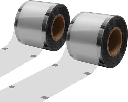 WantJoin 2 Rolls Cup Sealing Film, Cup Sealer Film 90-105 mm(3.5-3.7in） 6400 Cups for PP Plastic and Paper Cups, Tea Cup Sealing Film for Coffee Shop, Milk Tea Shop, Bar, Colourful in Saudi Arabia