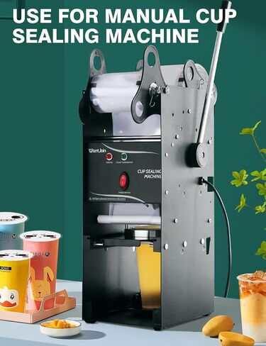 WantJoin 2 Rolls Cup Sealing Film, Cup Sealer Film 90-105 mm(3.5-3.7in） 6400 Cups for PP Plastic and Paper Cups, Tea Cup Sealing Film for Coffee Shop, Milk Tea Shop, Bar, Colourful in Saudi Arabia