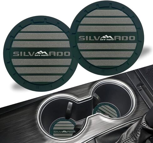 2Pcs Car Cup Holder Coaster for Silverado Accessories Anti Slip Cup Holder Insert Coaster (Red) in Saudi Arabia