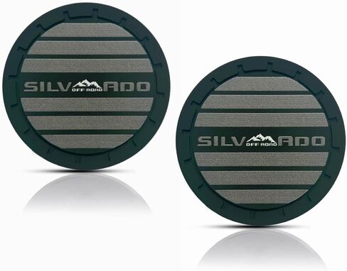 2Pcs Car Cup Holder Coaster for Silverado Accessories Anti Slip Cup Holder Insert Coaster (Red) in Saudi Arabia