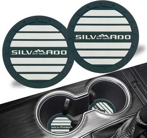 2Pcs Car Cup Holder Coaster for Silverado Accessories Anti Slip Cup Holder Insert Coaster (Red) in Saudi Arabia