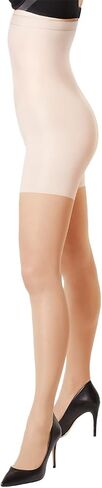 SPANX High Waist Shaping Mid-Thigh Sheers - Comfortable Tummy Control Shapewear - Sheer Pantyhose - No Visible Panty Lines - Color S4 - Size D in Saudi Arabia