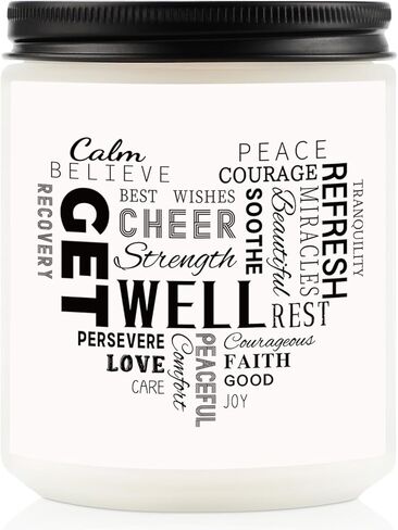 Get Well Gifts, Get Well Soon Gifts for Women Men, Handmade 7 Oz Lavender Scented Candles - 50 Hour Burn Time, Thinking of You Gifts Feel Better Gifts for Women in Saudi Arabia