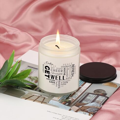 Get Well Gifts, Get Well Soon Gifts for Women Men, Handmade 7 Oz Lavender Scented Candles - 50 Hour Burn Time, Thinking of You Gifts Feel Better Gifts for Women in Saudi Arabia