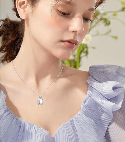 Alphm 925 Sterling Silver Chicken Capybara Raccoon Highland Cow Axolotl Necklace Cute Animal Necklace Jewelry for Women in Kuwait