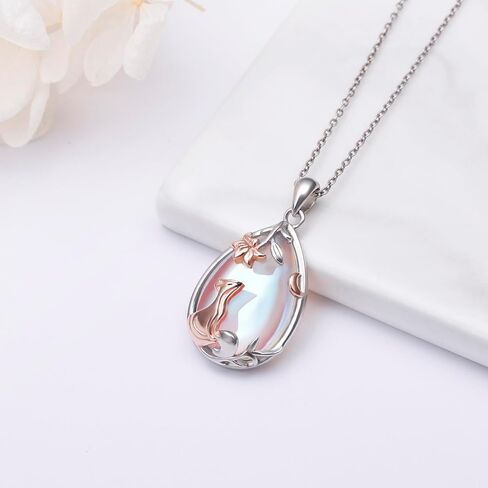 Alphm 925 Sterling Silver Chicken Capybara Raccoon Highland Cow Axolotl Necklace Cute Animal Necklace Jewelry for Women in Kuwait