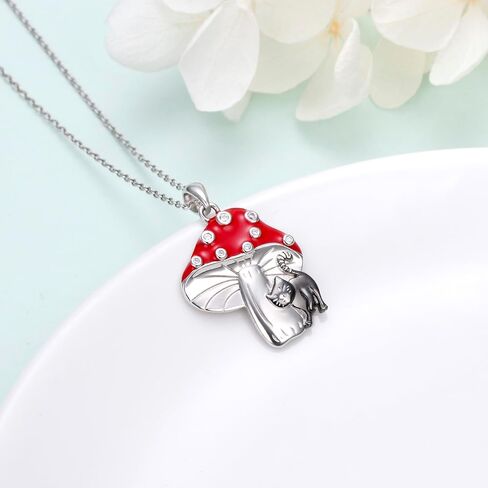 Alphm 925 Sterling Silver Chicken Capybara Raccoon Highland Cow Axolotl Necklace Cute Animal Necklace Jewelry for Women in Kuwait
