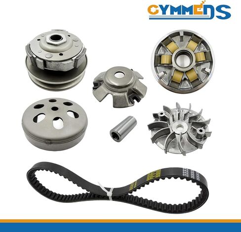 GY6 50cc Performance Clutch Set, Fit for GY6 50cc 60cc 80cc Engine Taotao Scooter, include Clutch Assembly and Variator Assembly with 669 belt. in Saudi Arabia