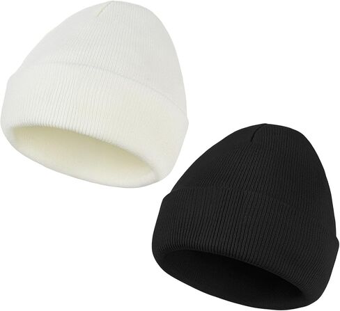 الرجال النساء قبعة صغيرة متماسكة قبعات الشتاء الدافئة لينة لطيف عادي الجمجمة قبعات صغيرة للخارجية in Kuwait