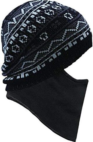 Seirus Innovation Chronicle Hat - Quick Clava Beanie with Built-in Pull Down Mask for added Face and Neck Protection in Kuwait