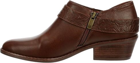 XAPPEAL Jodie - Women's Faux Leather Western Low Heel Ankle Bootie in Saudi Arabia