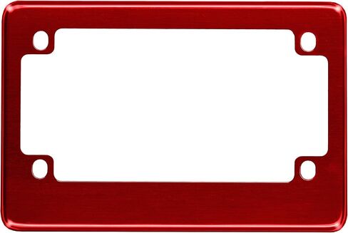 Motorcycle Anodized Aluminum License Plate Frame - RED in Kuwait