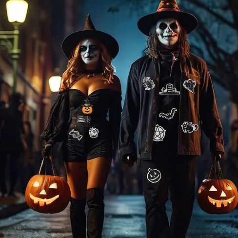 8PCS Horror Halloween Iron on Patches, Ghost Face Embroidered Iron on Patches for Clothes, Hats, Jeans, Skirts, T-Shirts, Backpacks, Etc in Saudi Arabia