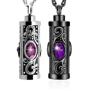 XIUDA Cremation Urn Necklace for Ashes Memorial Cremation Jewelry