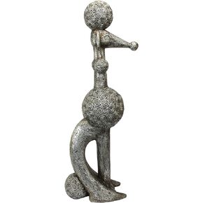 Design Toscano Caniche Chien, Paris Poodle Dog Statue: Set of Two AL959187, Silver, 2 Count