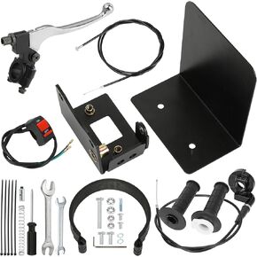 Centrifugal Mini Bike Clutch Brake for Predator 212 224cc 196cc GX200 Coleman BT200X CT200U CT200U-EX KT196 Baja Warrior Trailmaster MB200 Parts 4" Go Kart Brake Band Mounting Bracket Kit