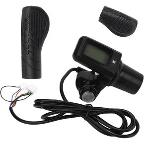 SUNGOOYUE Electric Scooter Throttle Grip with 805 LCD Display Panel, Half Throttle Grip Set for Electric Bikes and Scooters