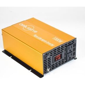 3000W Pure Sine Wave Inverter-36V DC to 110V 120V AC Power Converter with 2 AC Outlets, 36 Volt Power Inverter for Truck, Rv, Camping, Home, Emergency Power