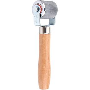 Aramox Patch Tire Repair Tool, Car Wheel Wood Handle Tire Patch Repair Stitcher Ball Bearing Roller Repair Tool (L)