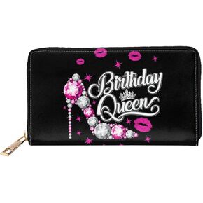 Funny Us Bill Dollars Money Leather Wallet Phone Credit Card Money Holder with Many Rooms Zipper Purse for Women Men