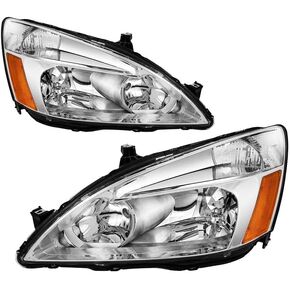 Torchbeam Headlight Assembly, Replacement For 2003 2004 2005 2006 2007 Accord, Assembly Headlight Amch Set Lens Passenger And Driver Side 2pcs