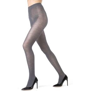 MeMoi Merino Wool Tencel Blend Ribbed Sweater Tights