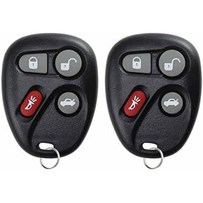 KeylessOption Keyless Entry Remote Control Car Key Fob Replacement for 25665574, 25665575 (Pack of 2)