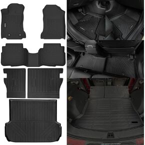 Naibeve Floor Mats for 2020-2025 Subaru Outback/Legacy Trunk Mat Cargo Mat Back Seat Cover for All Weather Subaru Outback Floor Mats Liner Accessories (Floor Mats+Trunk Mat+Backrest Mats)