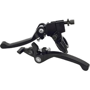 7/8 inch Black Folding Aluminum Clutch Brake Lever Compatible with 110cc 125cc 140cc TTR 125cc SSR 22mm Handlebar Xmotos Apollo 125 Pit Dirt Bike Motorcycle