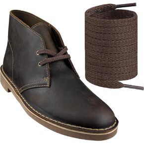 Endoto Flat Shoelaces for Clarks Desert Chukka Boot, Polycotton Replacement Shoes Laces Strings
