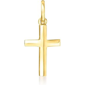 RS Pure by Ross-Simons Italian 14kt Yellow Gold Cross Charm
