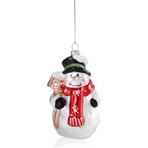 Christmas Ornaments, Bear Glass Hanging Ornaments for Xmas Christmas Tree, Indoor,Holiday, Party Gift Decorations