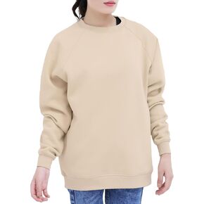 Oversized sweatshirt for women. Unisex design. Crewneck Pullover, Quarter & Half zip with pockets. Same-colored zipper