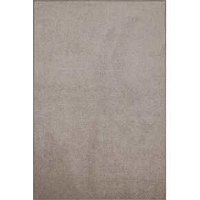 Home Queen Solid Color Custom Size Runner Area Rug Beige, 4' x 8', Stain Resistant, Living Room, Pet-Friendly and Stylish, Machine-Made, Wedding Occasions