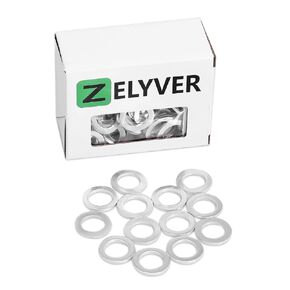 100PCS 94109-14000 14mm Oil Drain Plug Gasket Washer Crush Seal Compatible with Most Honda/Acura Models. Replace 16956 243600 095144 ODP65292 65282 22007400 V530068