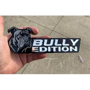 Dog Edition Car Badges Laser Cutting Car Vehicle Emblem,3D Car Badge Automotive Decals Stickers Funy Animal Decor Car Accessories Gifts for Car Truck Rv Boat Exterior Decoration (Bully)