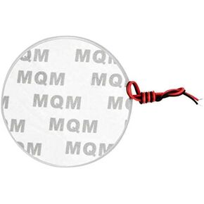 MACHSWON Car Light Badge Sticker - 82mm LED Emblem Lamp Compatible with BMW White Car Light Bulbs