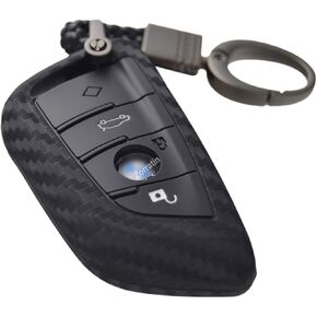 Silicone 3D Carbon Key Fob Cover for BMW 2 3 4 5 6 7 Series X1 X2 X3 X4 X5 X6 M M8 M7 M6 M5 M4 M3 M2 M1 430i 340i 840i
