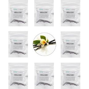 32pcs Vanilla Car Air Freshener Refill Fragrance Tablets,8 Pack Sweet Vanilla Car Scents Pads for Car Air Freshener Vent Clips,1.7cm/0.7inches Diameters Car Scent Pads