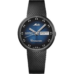 MIDO Commander Shade - Swiss Automatic Watch for Men - Blue Dial - Case 37mm - M842932511