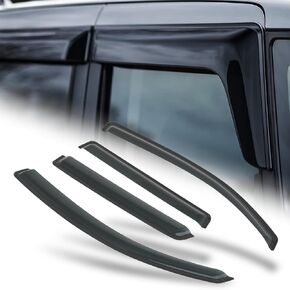 M-AUTO Window Visors Rain Guards Shields Compatible with 05-10 Mitsubishi Endeavor, Tape-On Rain Guards Shields, 4 PCs