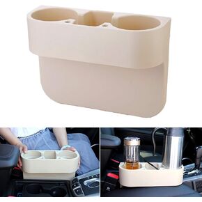 Heart Horse 2Pcs Cup Holder Portable Multifunction Vehicle Seat Cup Cell Phone Drinks Holder Box Car Interior Organizer (Black)