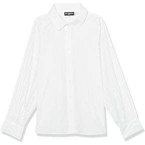 Karl Lagerfeld Paris Women's Long Sleeve Poplin Woven Blouse