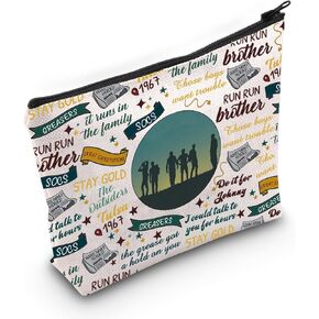 The Outsiders Musical Gift Musical Theater The Outsiders Quotes Makeup Zipper Pouch for Actor Actress (Stay Gold)