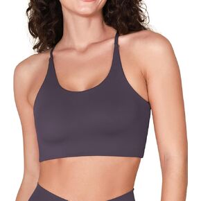 ODODOS Halter Sports Bra for Women Non Padded Strappy Cropped Tops Workout Yoga Crop